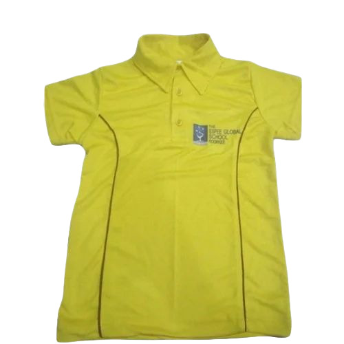 Boys Yellow School Polo T-Shirt