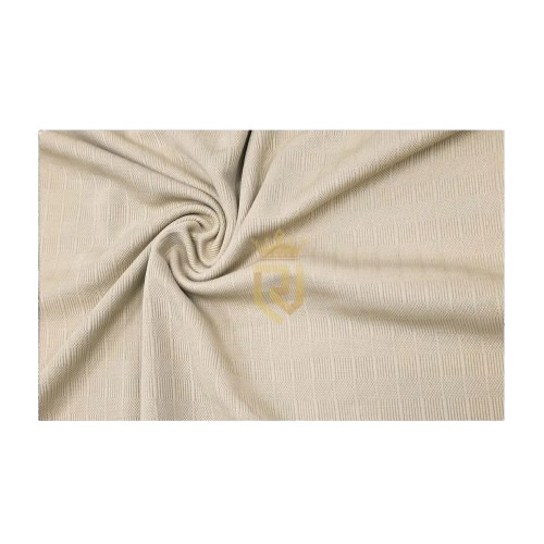 Checks Polyester Lycra Knitted Fabric