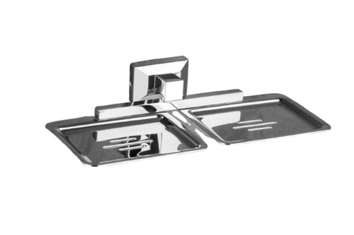 Chrome Finish Stainless Steel Double Soap Dish
