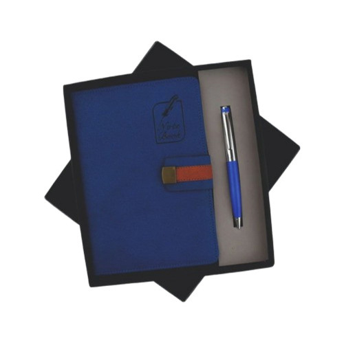 Corporate Gift Blue Diary Pen Set