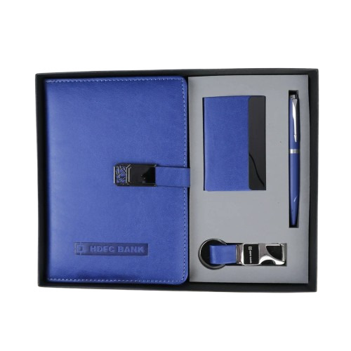 Customized Corporate Gift Diary Pen Keychain Set