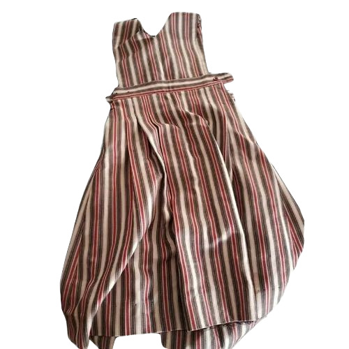 Girls Striped School Uniform Frock