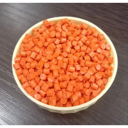 Orange Colored Polypropylene Granules