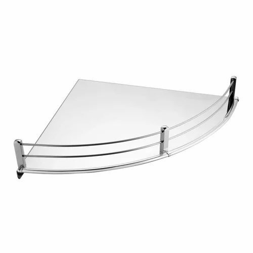 Stylist Stainless Steel Bathroom Corner Shelf