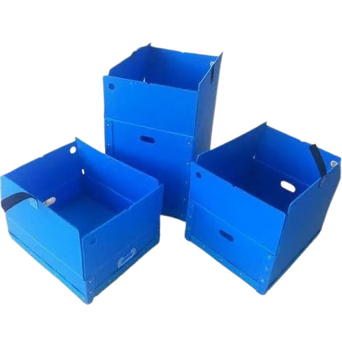 Blue Plastic Corrugated Boxes