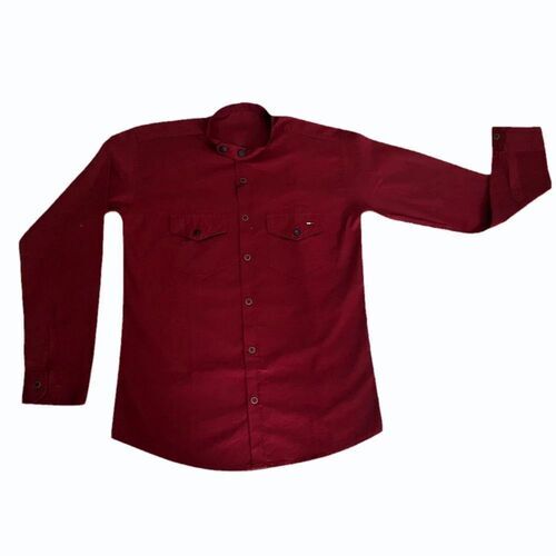 Mens Red Full Sleeve Shirt