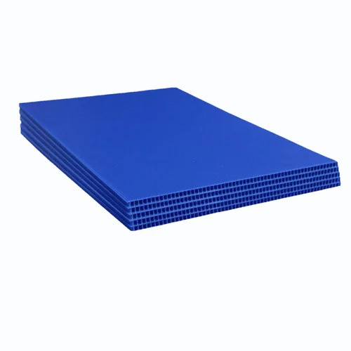 Pp Corrugated Box Sheet - Color: Blue