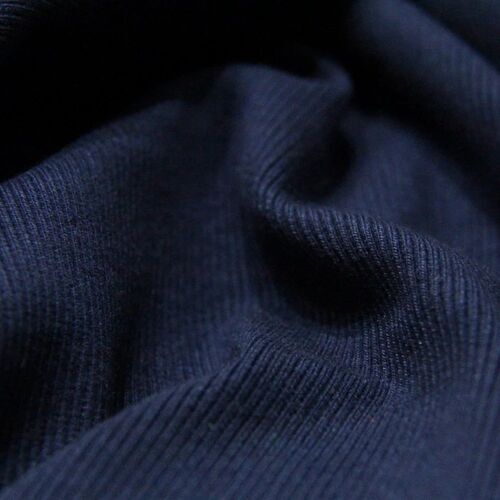 Blue Interlock Knitted Fabric