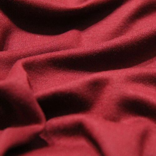 Cotton Red Interlock Knitted Fabric