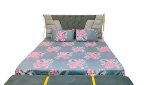 Designer Glace Cotton Double Bedsheet