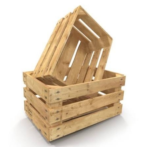 Industrial Wooden Crates - Color: Brown