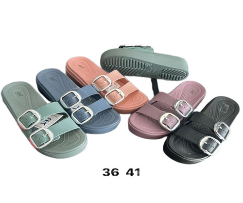 Ladies Double Buckle Sandals
