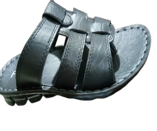 Men Black Casual Chappal