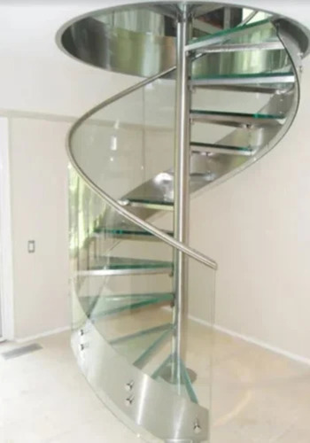 Stainless Steel Glass Staircase Railing
