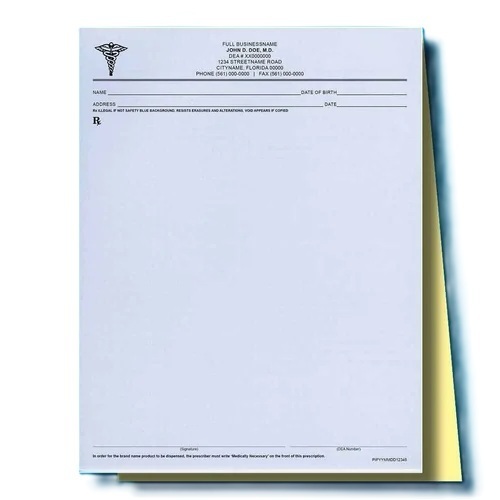 Prescription Pad Printing