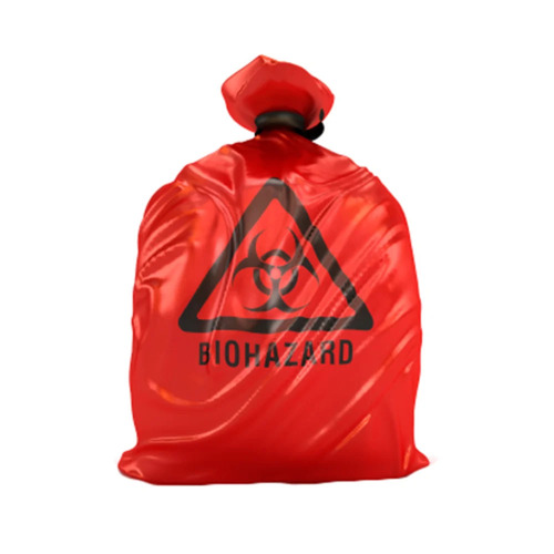 Red Printed Plastic Garbage Bag
