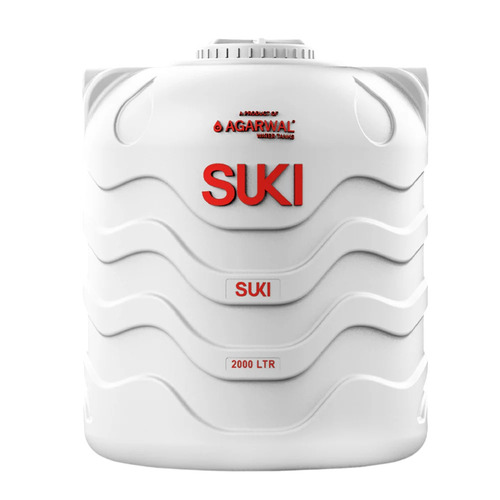 Suki Pro 4 Layer Blow Mould Plastic Water Tank - Color: White