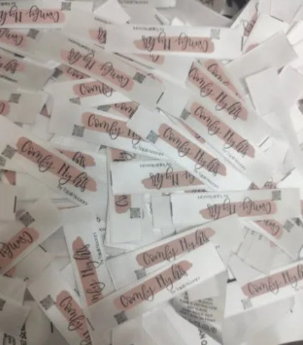 T Shirt Printed Woven Label