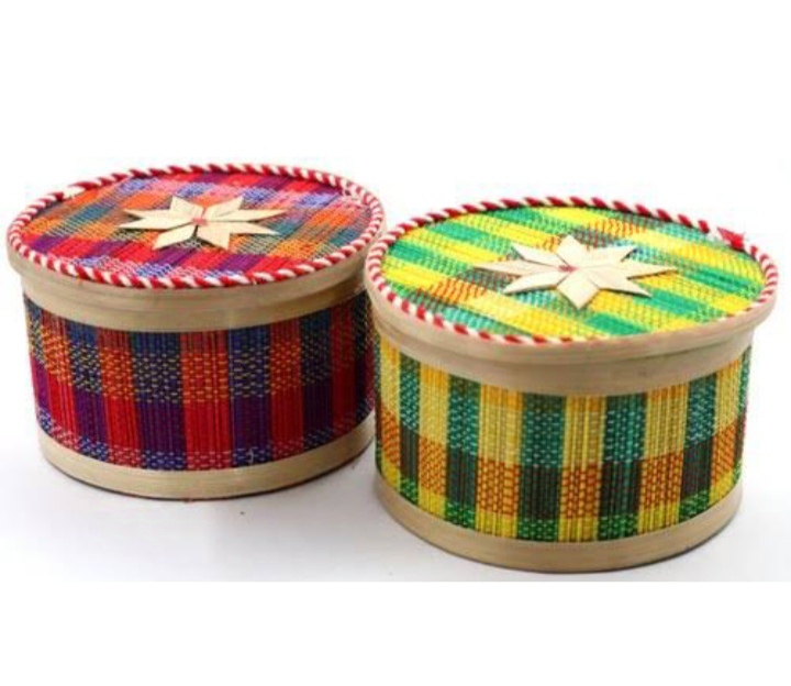 Bamboo Handicrafts Multicolour Box