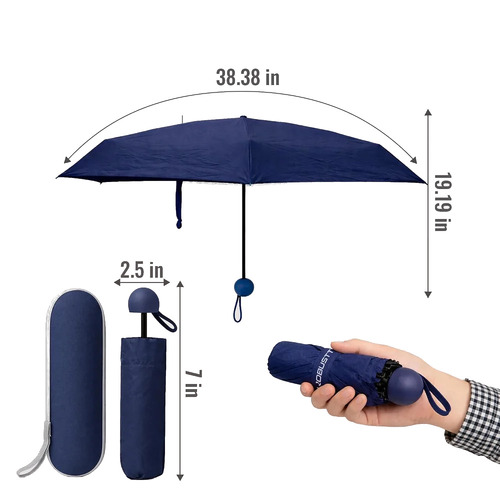 Capsule Mini Foldable Travel 3 Fold Umbrella
