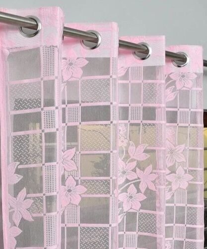 Decorative Pink Net Curtain