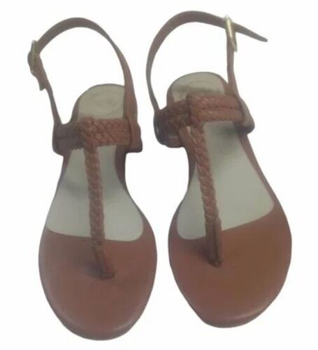 Ladies Flat Plain Sandal