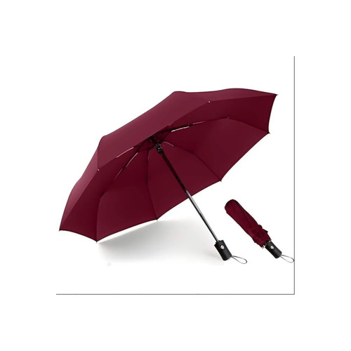 SPF 50+ Auto Open Close 3 Fold Travel Umbrella For Sun & Rain