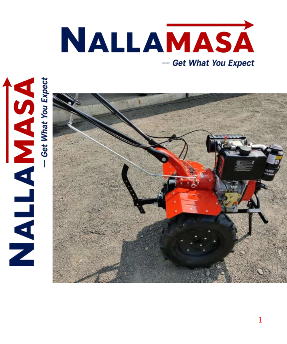 9 Hp Diesel Manual Start Power Weeder - Features: Diesel-Powered Engine