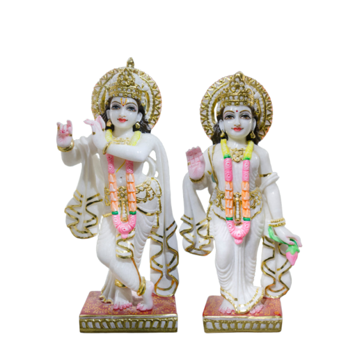 Radha Krishna Marble Statue