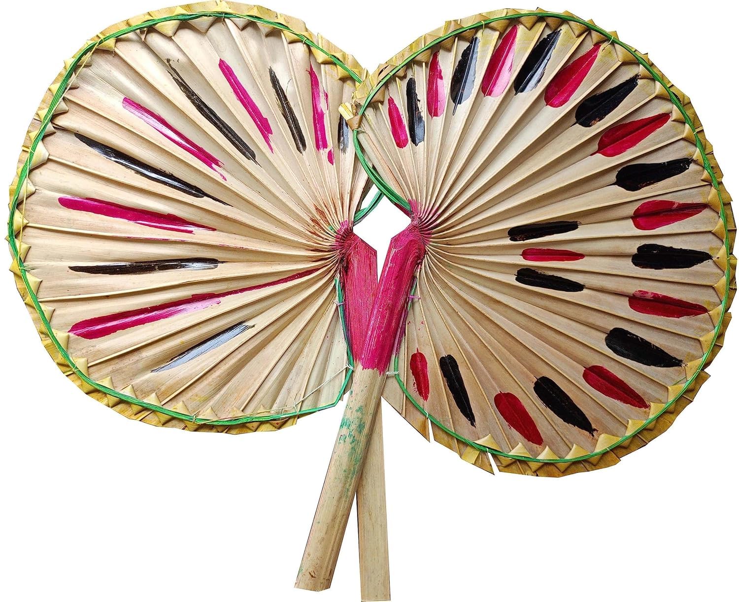 Talpata Hat Pakha Hand Fan - Color: Multiple