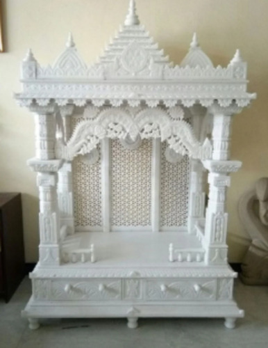 White Makrana Marble Mandir