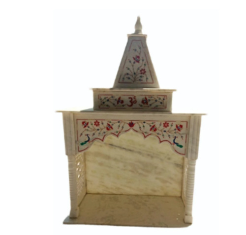 White Marble Temples With Inlay Work