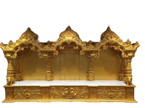 Yellow Gold Marble Mandir