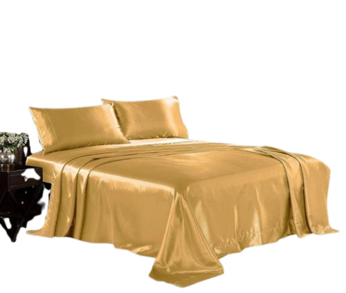 350 Tc Satin Plain Bedsheet
