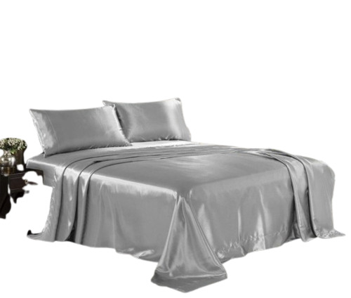 400 Tc Satin Plain Bedsheet