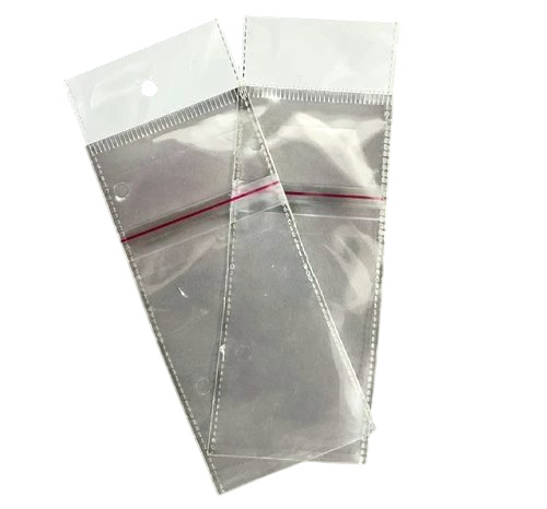 5x8 Inch Pearl Header Bopp Bags