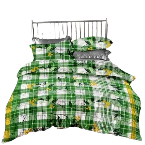 Green Designer Double Bed Sheet