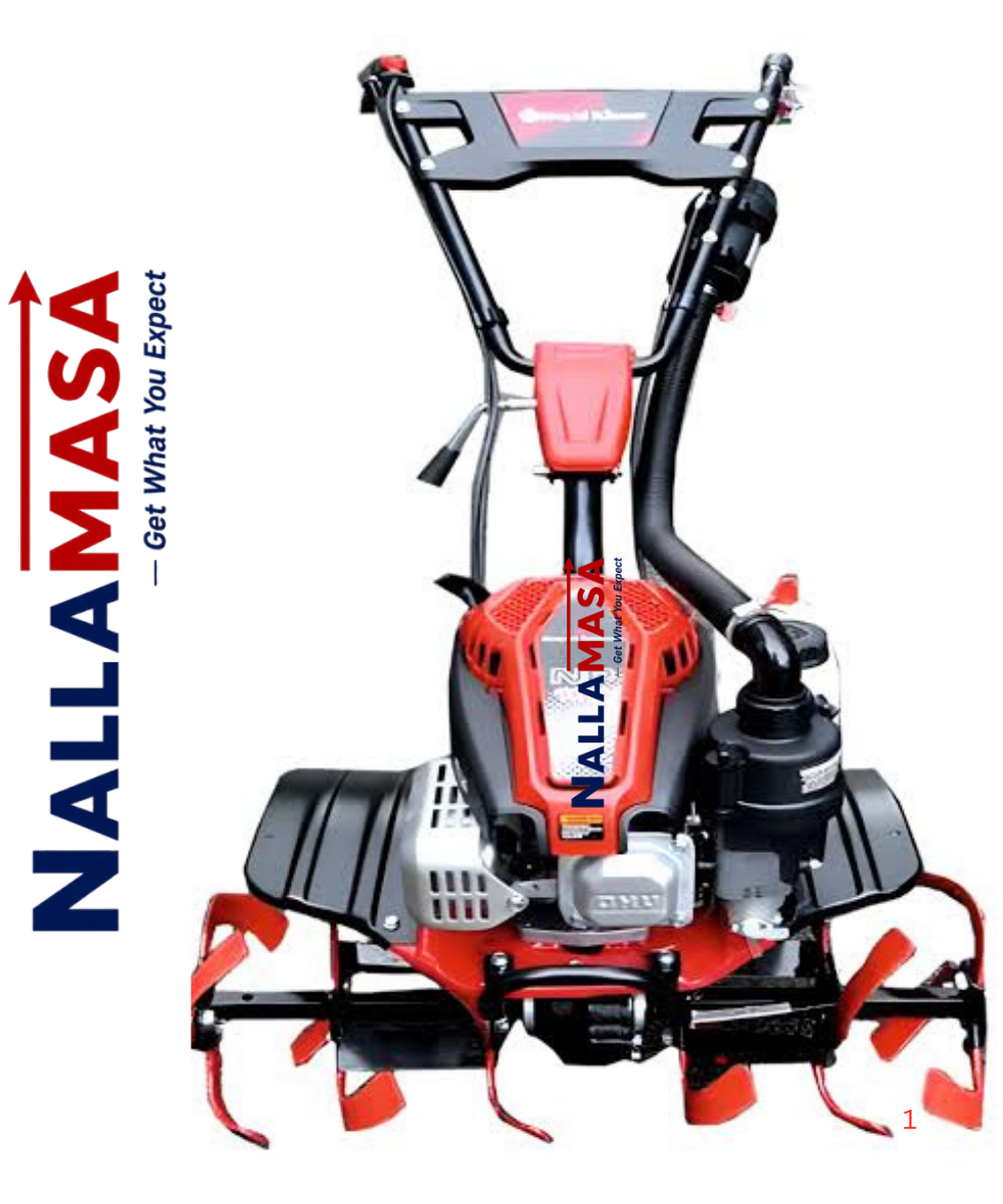 Ks02 Premium Mini Inter Cultivator - Color: Red And Black