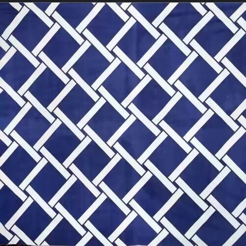 Lycra Blue Printed Fabrics