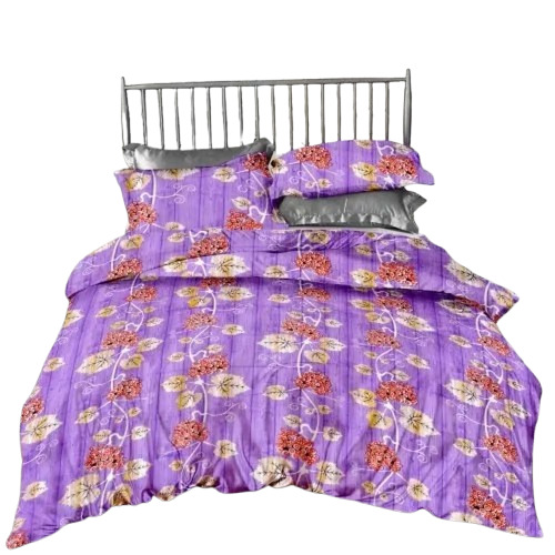Purple Designer Double Bed Sheet