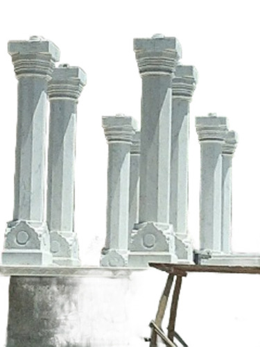 White Marble Column Pillars