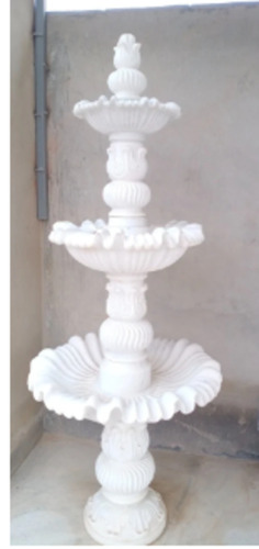 White Marble Three Tier Fountain