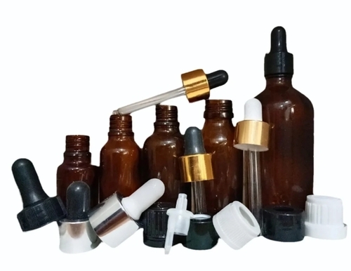 Amber Dropper Glass Bottle