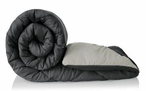 Black Plain Bed Comforter Set
