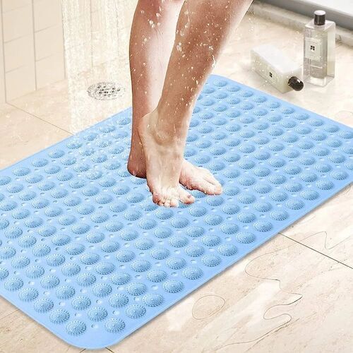 Blue Pvc Bathroom Mats