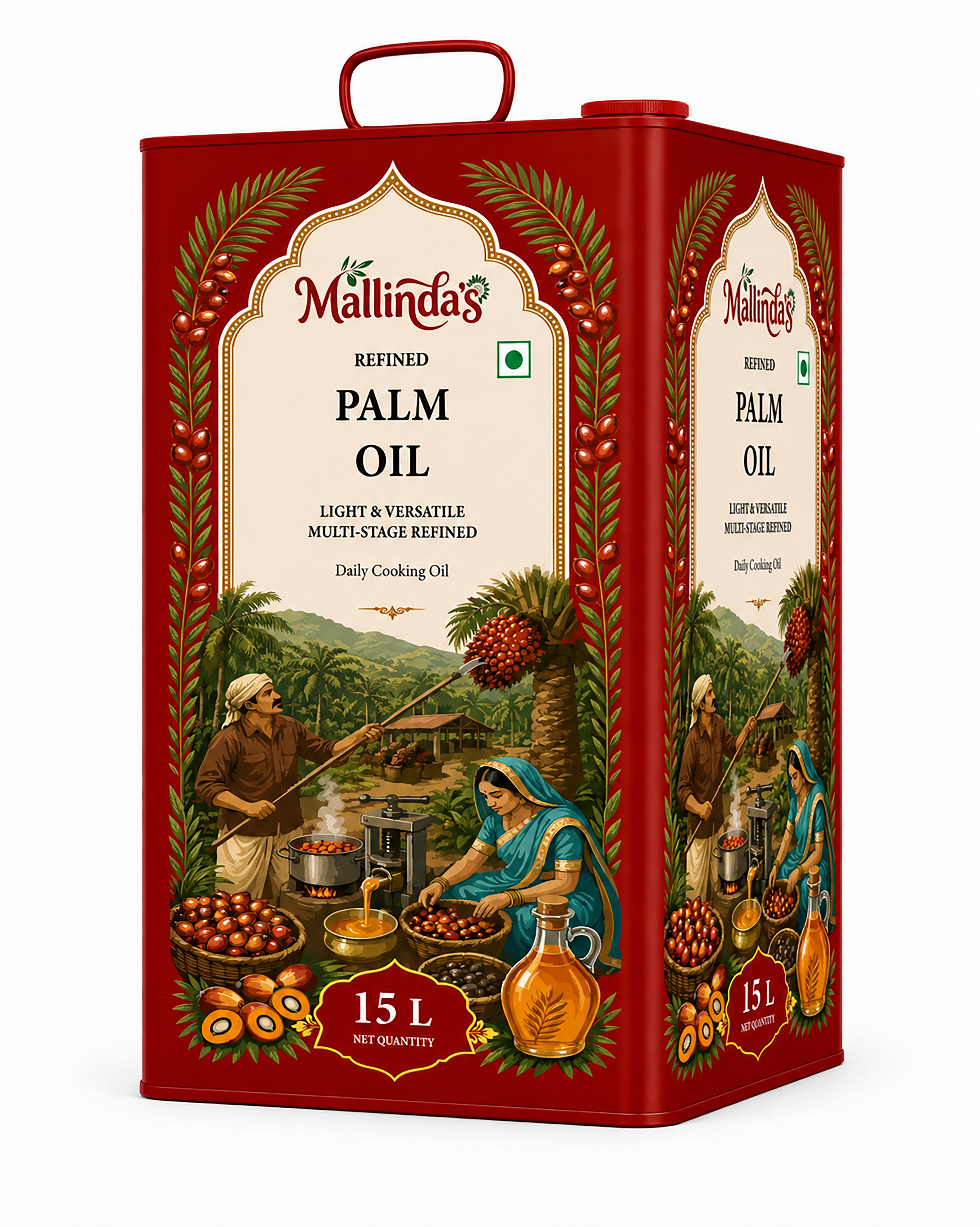 Mallindas Refined Palm Oil 15 Ltr - Application: Restaurants