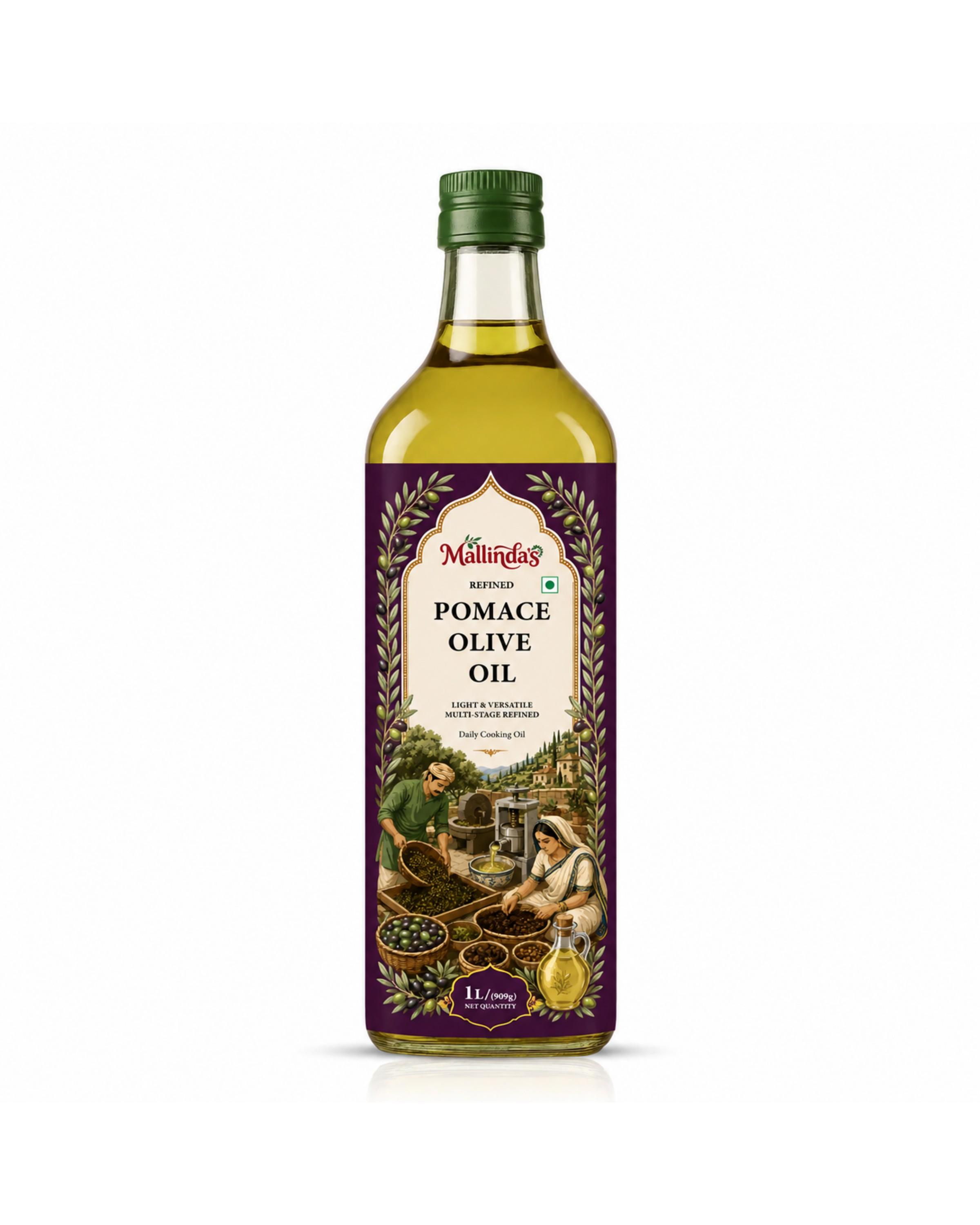 Mallindas Refined Pomace Olive Oil 1 Ltr - Application: Household