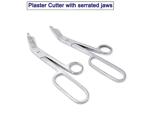 Orthopedic Plaster Cutter With Serrated Jaws