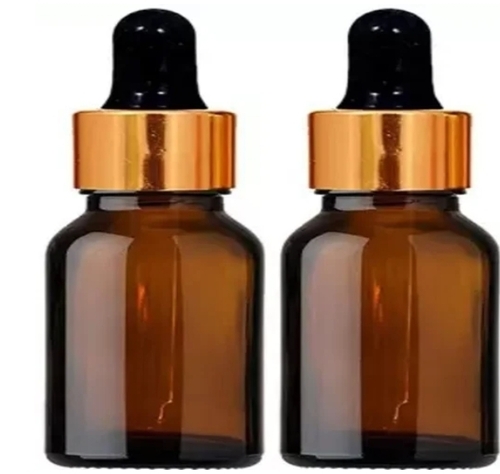 Plain Amber Dropper Glass Bottle