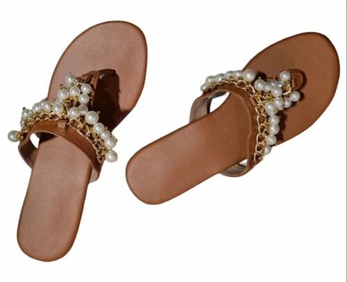 Stylist Ladies Brown Flat Sandal